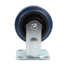 5 inches heavy duty  flat plate rigid elastic casters